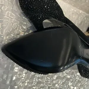 Coach | Shoes | Coach Camille Black Rhinestone Heels Never Worn | Poshmark